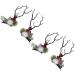 2 Pairs Christmas Hair Pins Reindeer Antlers Clips for Costume Party School Event - Buy Online on GoSupps.com