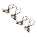 2 Pairs Christmas Hair Pins Reindeer Antlers Clips for Costume Party School Event