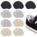 Skhaovs 9 pairs of heel cushions self-adhesive heel pillow heel protection for women and men anti-friction heel cushion heel cushions for too large shoes heel handle for shoes (black gray beige) black gray beige