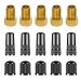 15 PCS Bike Presta Tire Valve Adaptor Tools,Bicycle Tire Valve Converter Copper Valve ,Presta Valve Cap, Schrader Valve Cap,Cycling Tire Tools ,for Mountain Bikes, Road Bike,Cars,Bike Pump Accessories