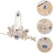 FRCOLOR 1 Set Chinese Hair Coronet Hanfu Headdress Hair Stick Hair Crown Set Traditional Classical Style Hair Pins Hair Jewelry for Women Girls Hair Accessories Silver - Buy Online on GoSupps.com