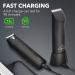 Beesjuy Men's Body Hair Trimmer | Waterproof LED Light Ceramic Blade | 100 Min Battery Life - Buy Online on GoSupps.com
