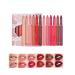 HADAVAKA Matte 6 Colors Rotary Lip Pencil Lip Pencil Lip Pencil Moisturizing Lipstick Stain Resistant And Velvety Touch Resistant For All Skin (A+B)