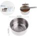 PINVNBY Stainless Steel Parrot Feeding Cups - Pack of 2 | Bird Food Dish with Clamp Holder for Cockatiel Conure Budgies Parakeet Macaw Chinchilla - Buy Online on GoSupps.com