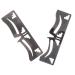FOMIYES 2pcs Clear Ruler Eyebrow Ruler Eyebrow Positioning Ruler Measuring Shaper Tool Supplies Balance