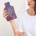 Color Glitter Hot Water Bottle with Plush Cover - Hand Warmer for Adults & Kids | 26.5x15.3cm - International Shipping Available - Buy Online on GoSupps.com