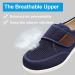 MEJORMEN Men's Adjustable Wide Width Diabetic Shoes for Elderly Swollen Feet - Navy - Buy Online on GoSupps.com