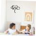 GRIRIW 1pc Iron Pendant Home Decor Heart Pendant Room Backdrop Hanging Ornament Wrought Iron Wall Hanging 45x39cm Black - Buy Online on GoSupps.com