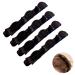 Hair Clips 4 Pack Double Retro Layer Twist Plait Clip Hair Flocking Texture Braided Hair Clips Hair Clips For Styling Hair Styling Clips Multi-Layer Hollow Woven Hairpin for Women Girls Braided Hair (Black)