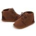 Sonsage Baby Girls Boys Booties Newborn Infant Unisex Velvet Soft Anti-Skid Rubber Sole Shoes Toddler Fleece Cozy Boots Winter Warm Prewalker Crib Shoes 3-6 Months A02 Deep Brown