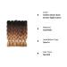 RAYIIS 6 Packs Braiding Hair Kanekalon Synthetic Braiding Hair Extensions 24 inches (6 Packs Ombre black-dark brown-light brown) 6 Packs Ombre black-dark brown-light brown - Buy Online on GoSupps.com