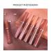Dulele 6-Piece Velvety Matte Lip Gloss Set | Waterproof Liquid Lipstick | Non-Stick Cup | Gift Box | Color B | International Shipping - Buy Online on GoSupps.com