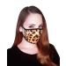 Saris and Things 3 Pack Leopard Cheetah Print Washable Reusable Face Mask for Women & Teens - 2 Layers Soft Luxurious Stretch Fabric