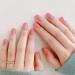 Handcess 24 Pcs Medium Pink Ballerina Press On Nails | Glossy False Nails for Women & Girls - Perfect for International Shipping - Buy Online on GoSupps.com