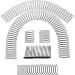 10 Pieces U Shape Hair Finishing Fixer Bobby Pins Mini Bangs Holder Roll Curve Clip Pin Invisible Bang Fringe Hair Comb Clips Insert Comb Hair Comb Styling Tool for Women Girls - Buy Online on GoSupps.com