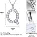 Cute Cat Necklace with Sparkling Zirconia Crystal Birthstone Pendant Necklace for Girls Womens White Gold Over 925 Sterling Silver Animal Necklace Birthstone Jewelry Sweet Present Girlfriend Sisters Platinum White Gold Silver - Buy Online on GoSupps.com