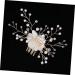 Beaupretty Wedding Headpiece headpiece for bride pearl headpiece rhinestone hair clips bridal hair clip pearl hair barrettes rhinestone barrettes Pearl Hair Comb banquet hair - Buy Online on GoSupps.com