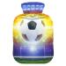 YOUJUNER Hot Water Bottle with Galaxy Football Soccer Cover 1 Liter Large Hot Water Bottle Warm Comfort Hand Feet Warmer
