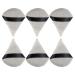 Powder Puff Triangle | Super Soft Face Body Loose Setting Powder Puff Set of 6 - Multipurpose Powder Puff with Strap Makeup Tool Frifer Grey