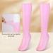 Kexpery Anti Cracking Foot Exfoliating Stockings Soft Pedicure Socks Comfortable Silicone Long Moisturizing Socks for Dry Cracked Feet (Pink) - Buy Online on GoSupps.com