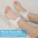 Sosation 4 Pairs Sheepskin Heel Protectors - Soft Cushions for Pressure Sores Adjustable Boot & Ankle Pads - International Shipping Available - Buy Online on GoSupps.com