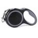 Cian Retractable Dog Leash 16 ft Strong & Durable Walking Leash Reinforced Nylon Ribbon One Touch Upgraded Locking System One Button Break Tangle-Free Anti-Slip Rubberized Handle (Grey)