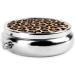 Leopard Patterned Mini Round Pill Box | 3 Compartment Travel Pill Organizer | Portable Medicine Case for Home & Office - Buy Online on GoSupps.com
