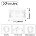 ZEJIA 3g Sample Containers with Lids - 25 Pack Clear Lip Balm Cosmetic Jars - Buy Online on GoSupps.com