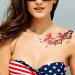 TAFLY Temporary Tattoo Red Flower Body Art Transfer Cherry Blossoms Tattoo Arm Sticker 5 Sheets