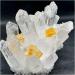 JUKUCKV High-Quality Quartz Crystal Cluster - White & Yellow Spiritual Home Decoration | Perfect for Weddings | International Shipping - Buy Online on GoSupps.com