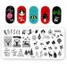Zonster 6-Piece Nail Art Stamping Plates Set - Christmas Tree Deer & Snowflake Designs for Festive Nail Designs - Buy Online on GoSupps.com