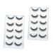 FOMIYES 10 Pairs Fake Eyelashes Miss Chemical Fiber Luxurious