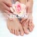 White Rhinestone French Tip Press on Toenails - 48Pcs Full Cover False Nails for Women - Buy Online on GoSupps.com