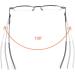Read Optics Foldable Glasses +3.5 - Stylish Metal Fast Folding Portable with Protective Case - Blue-Gray/Gunmetal - Buy Online on GoSupps.com