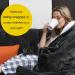 Deshva Flanell Heating Ceiling Blanket - Washable Heated Sofa Throw with Timer & Safety Switch | Perfect for Autumn & Winter | 130x150cm - Buy Online on GoSupps.com