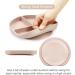PandaEar Divided Silicone Suction Plate for Toddlers | Non Slip | Dishwasher & Microwave Safe (Pink) - Buy Online on GoSupps.com