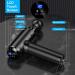 Deep Tissue Percussion Massage Gun for Athletes - 10 Massage Heads, LCD Screen, Handheld Body Massager in Black - Buy Online on GoSupps.com