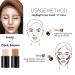 Go Ho 2 Colors Contour Stick - 2 in 1 Double-sided Concealer Stick Highlighter | Long-lasting Waterproof 3D Face Makeup Cream | 01# Ivory and Dark Brown - Buy Online on GoSupps.com