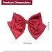Hair Bow Large Red Hair Bow Hair Clip Hair Bows Bows for Hair Hair Bows for Women Black Bows Hair Ribbons Bow Hair Barrettes French Barrette Hairpin Hair Accessories for Thick Curly Hair - Buy Online on GoSupps.com