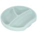 Kindsgut Aquamarine Silicone Learning Plate - Non-Slip Suction Cup BPA-Free & FDA-Compliant for Safe Mealtime - Buy Online on GoSupps.com
