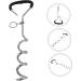 Milist Dogs Pile Floor Anchor: Durable Metal Spiral Dog Tie-Out Stake for Secure Outdoor Pet Leash - Buy Online on GoSupps.com