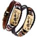 ABOOFAN 2pcs adjustable bracelet Leather Wrist Cuff Woven Wrist Cuff bracelet bracelets beaded mens beaded bracelet leather bracelet wrap Cords Bracelets student stackable birthday present 20X2cmx2pcs As Shownx2pcs - Buy Online on GoSupps.com