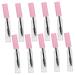 Didiseaon 45 Pcs Mascara Empty Tube Tubing Mascara Empty Mascara Tube and Wand Lip Gloss Tubes Pink Plastic
