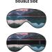 Lake & Sunset Print Unisex Eye Mask | Soft Light-Blocking Sleep Mask for Comfortable Rest - Buy Online on GoSupps.com