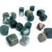Natural Crystal Rough Natural Green Moss Agate Quartz Stone Cube Shape 15-22mm Crystal Tumbled Stone 10 pc PEIQIYIN - Buy Online on GoSupps.com