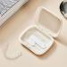 Buy Slim Storage Case for Orthodontic Braces & Dentures - 1/2 Pieces with Removal Tool | Transparent & Milky White - Buy Online on GoSupps.com