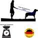Twinkys Dog Style Tow Leash - 5m Rubberized 20mm Wide for Dogs up to 50 kg - Hand Loop Free Black & Red - Made in Germany - Buy Online on GoSupps.com