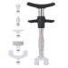 Chiropractic adjustment tool 6 massage head Manual vertebral correction massage crowds of vertebral adjustment massager for adapting vertebrates and thorax scoliosis (silver)
