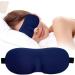 3D Sleep Mask Ultra-Soft Blindfold for Deep Sleep - Navy Blue | Adjustable Strap for Eye Strain Relief | Ideal for Travel & Home Use - Buy Online on GoSupps.com