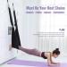 Airogym Aerial Yoga Strap - Waist Trainer Leg Stretching Band | Door Swing Adjustable Strap for Back Bend & Inversion | Ideal for Yoga, Ballet, Gymnastics | Black - Buy Online on GoSupps.com